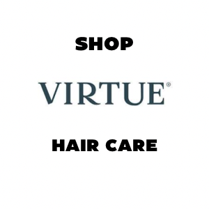 showing the Virtue Labs hair care product logo
